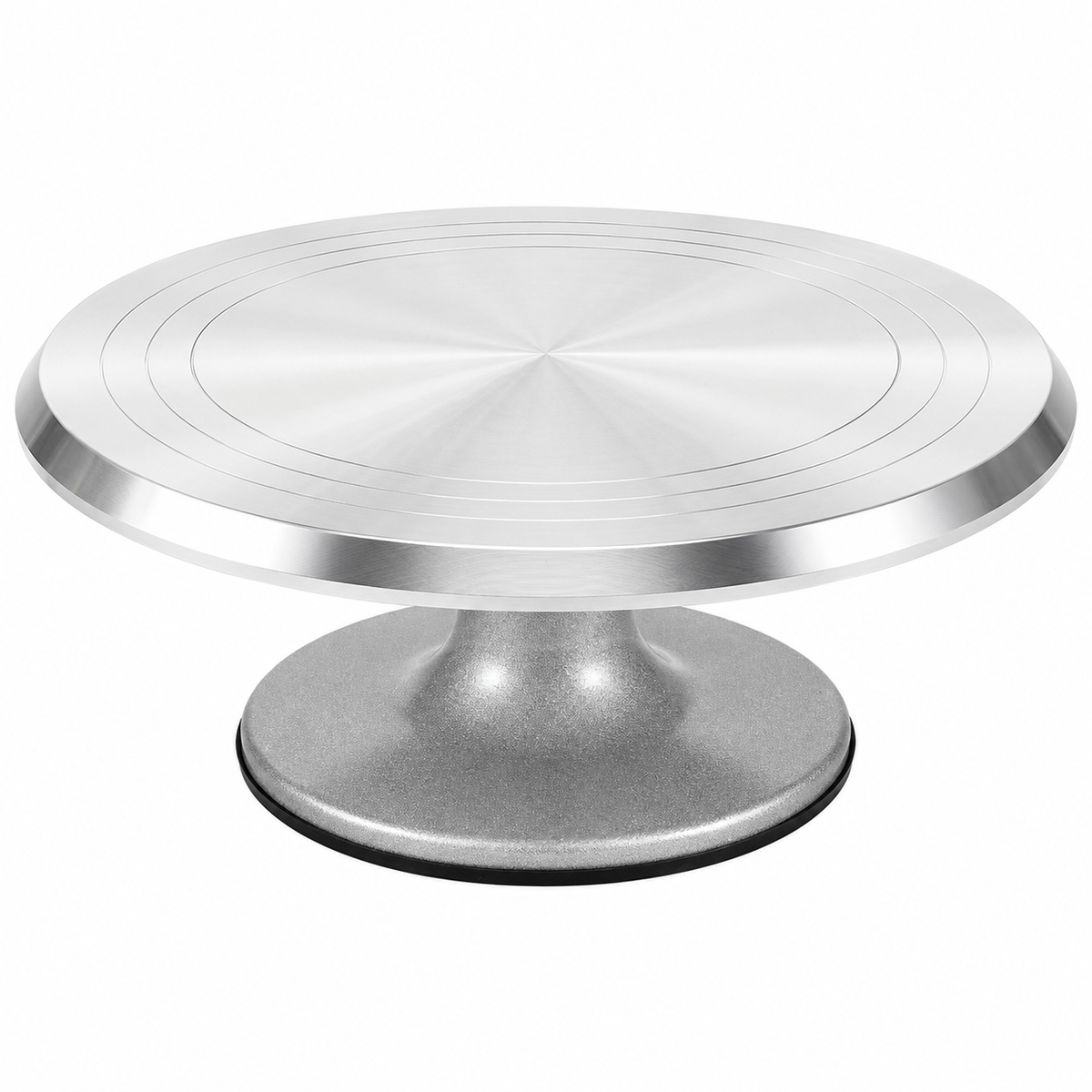 12-Inch Aluminum Cake Turntable Heavy Duty 360 Revolving Decorating Stand