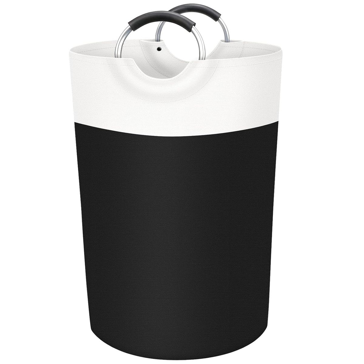 90L Laundry Hamper Basket With Padded Handles Waterproof Bag- Collapsible