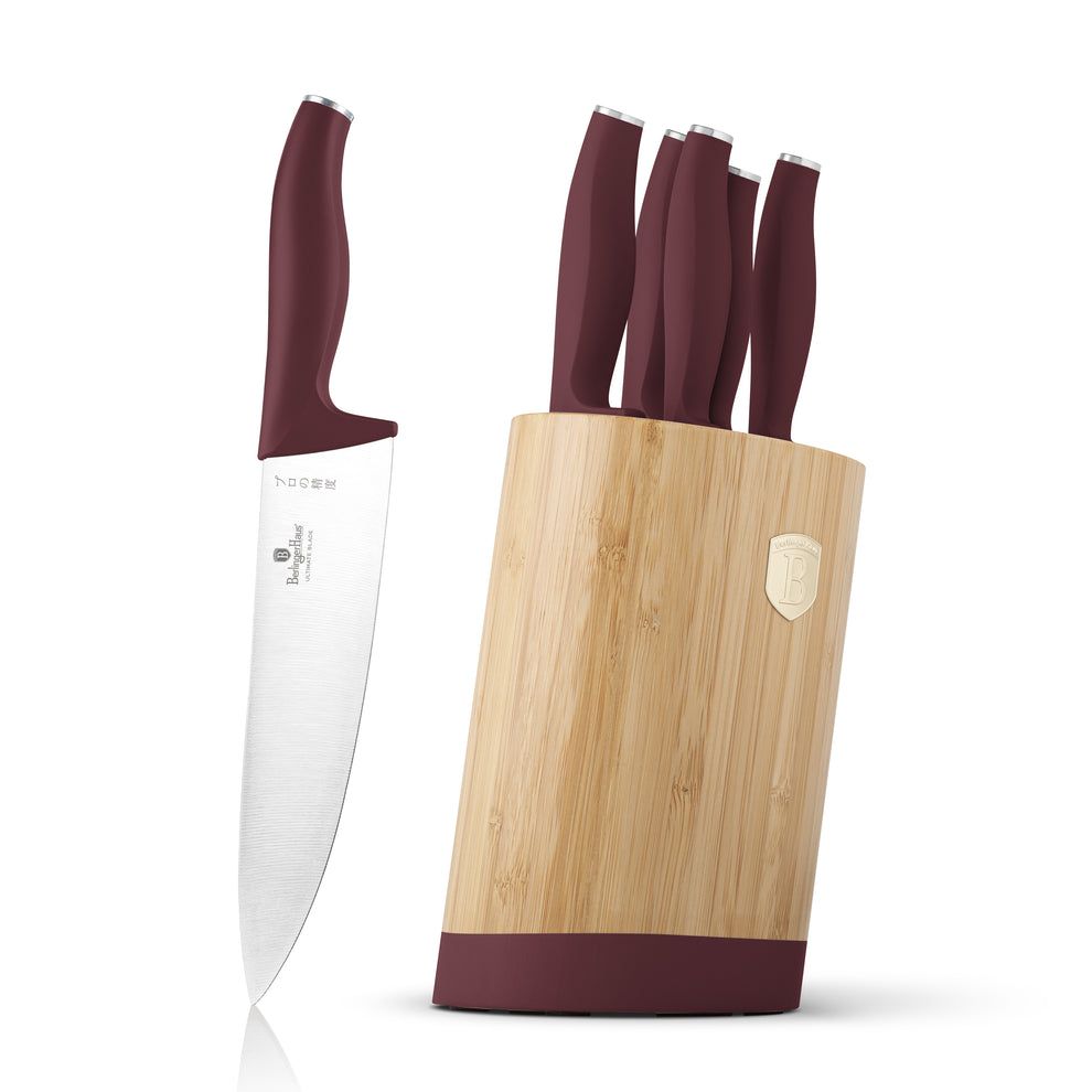 Berlinger Haus 6-Piece Knife Set with Bamboo Stand - LEONARDO