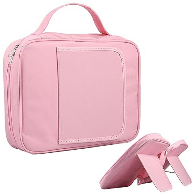Bible Case Carrying Church Bag,Book Protect Bag with Handle Zipper&Pockets. - Pink