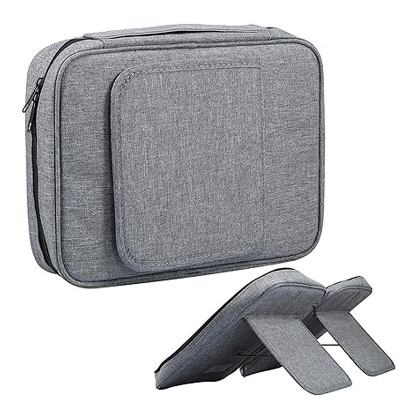 Bible Case Carrying Church Bag,Book Protect Bag with Handle Zipper&Pockets. - Grey