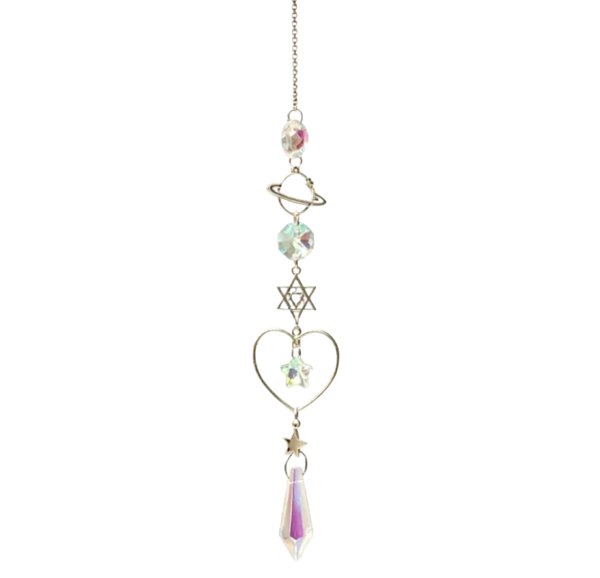 Bltunoed Crystal Sun Catcher, Elegant Ornament, 38 cm, Assorted Colours