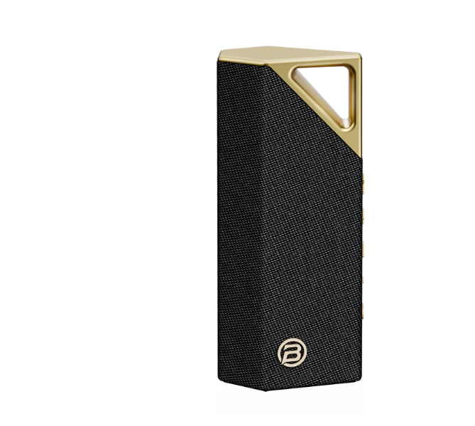 Bugani Brief Portable Bluetooth Speaker 28W - IPX7 Waterproof - Black Gold
