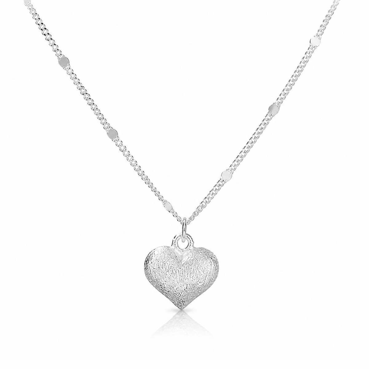 CHARMFUL Cherished Heart Sterling Silver 925 Necklace
