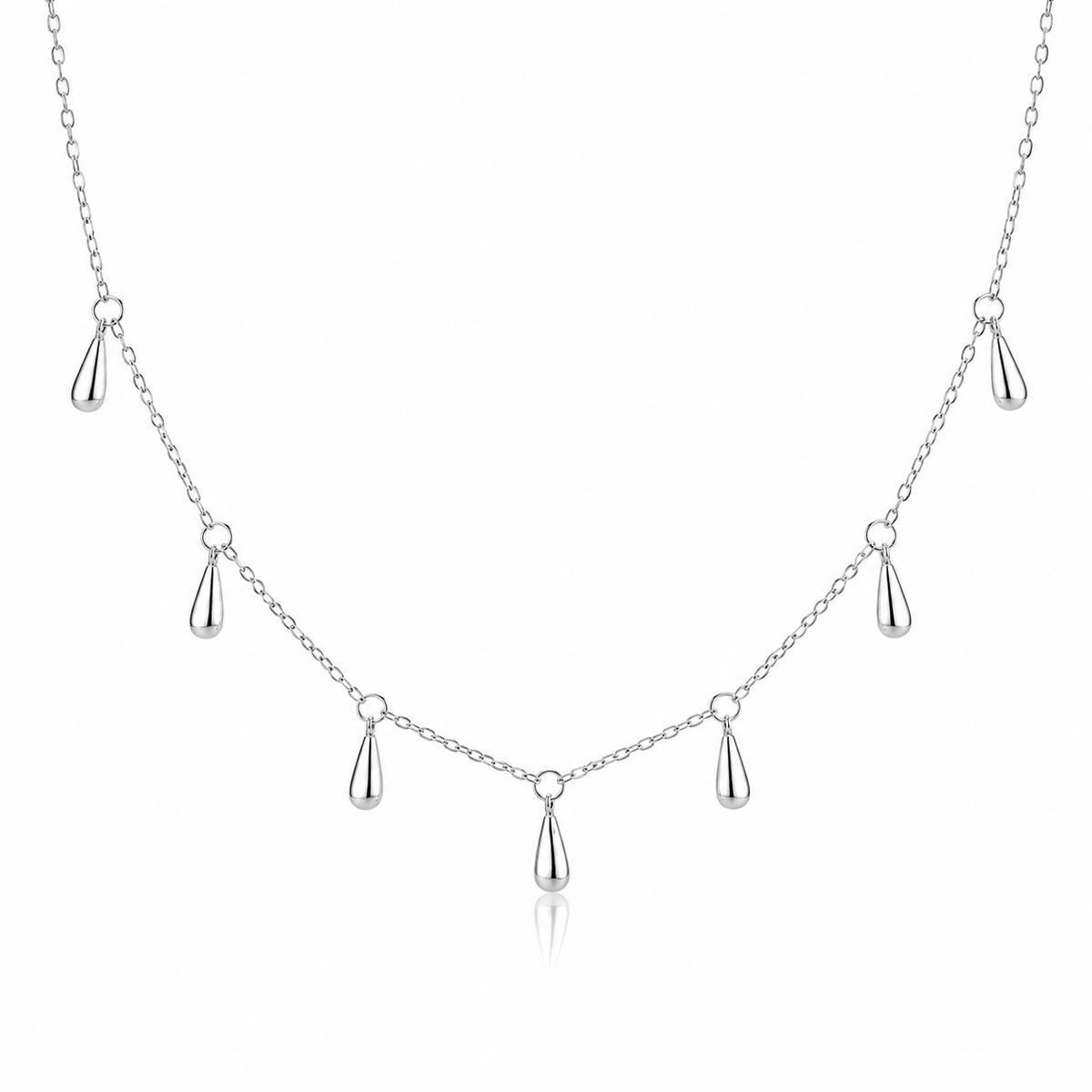 CHARMFUL Silver Droplets S925 Necklace