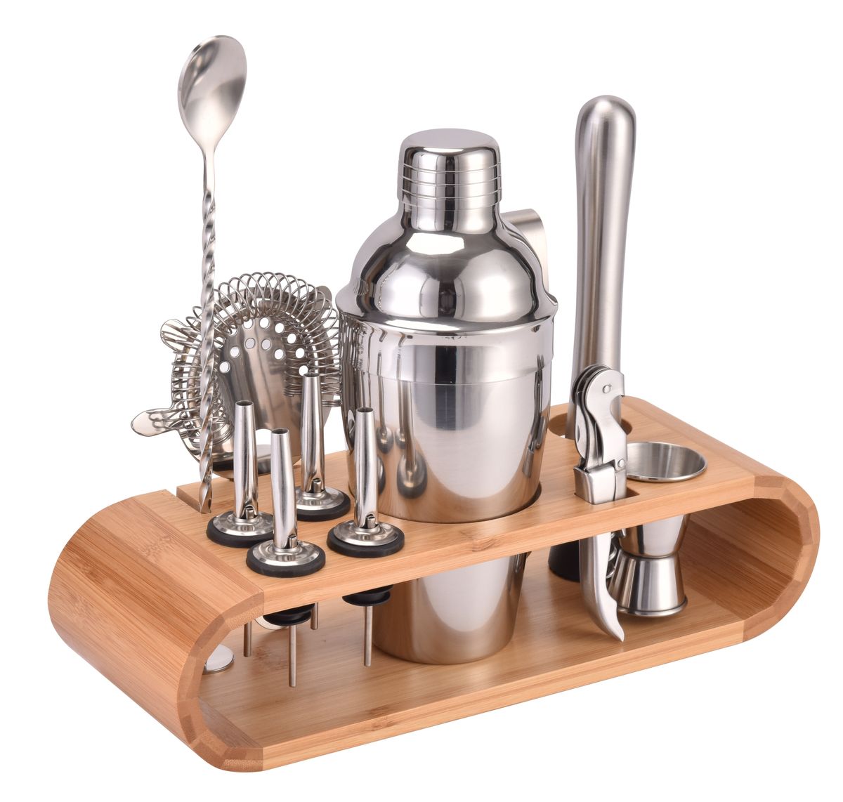 Cocktail Shaker & Bartender Tool Kit - 12 Piece