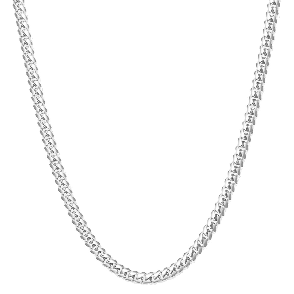 Colton James Premium Silver Mens Micro Cuban Link Chain - 3mm Thickness
