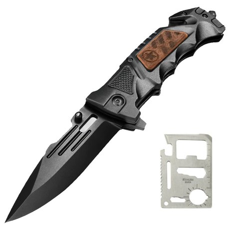 3-in-1 Camping Survival Knife & Card Multi-Tool