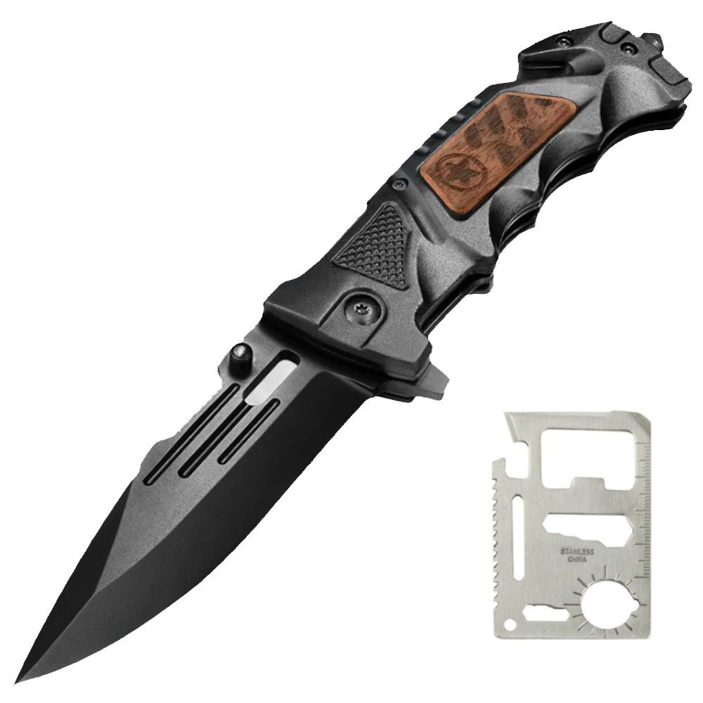 3-in-1 Camping Survival Knife & Card Multi-Tool
