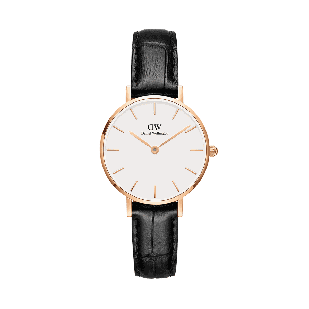 Daniel Wellington Women Stainless steel Petite Reading 28mm Formal Watch - Rose Gold and White