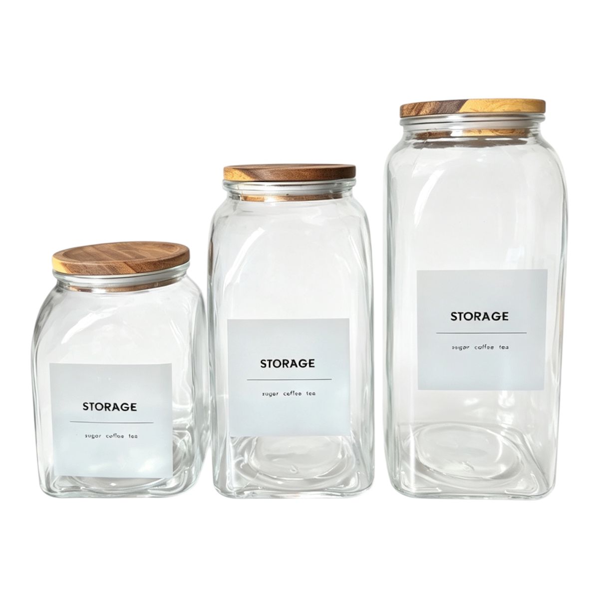 Danny home Glass Storage Jar Set of 3-SD-053