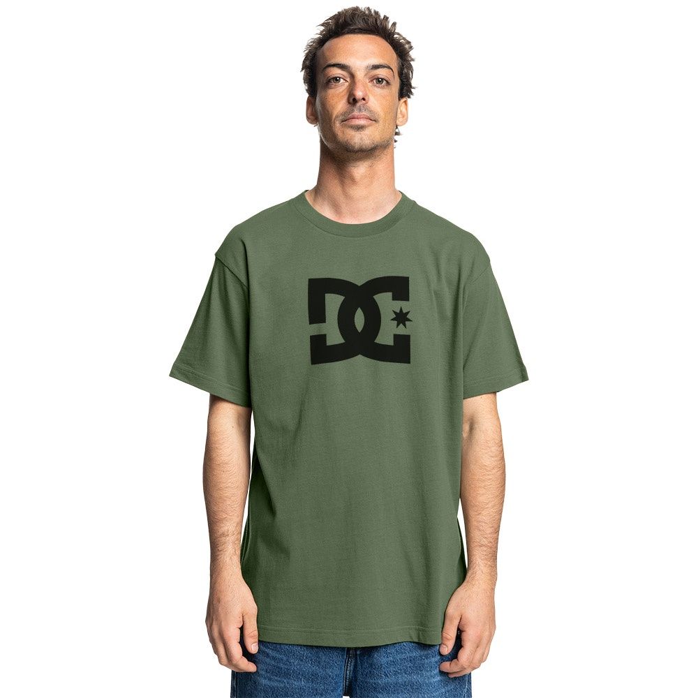 DC Men's Star Short Sleeve T-shirt - Bronze Green