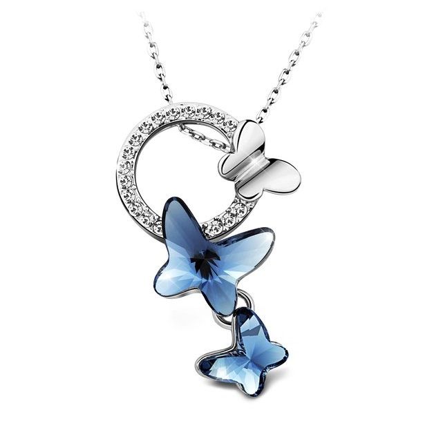 Destiny Butterfly Dream Necklace with Swarovski Crystals
