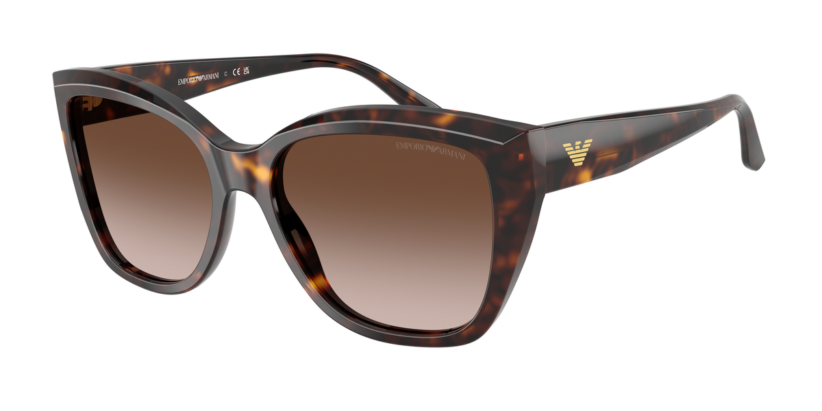 Emporio Armani 0EA4198 Sunglasses - Shiny Havana/Brown Gradient