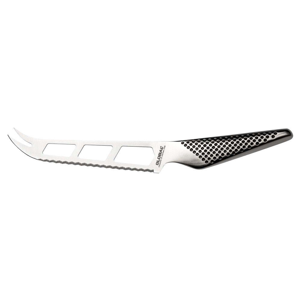 Global Knives - Stainless Steel Cheese Knife 14cm with Serving Prongs