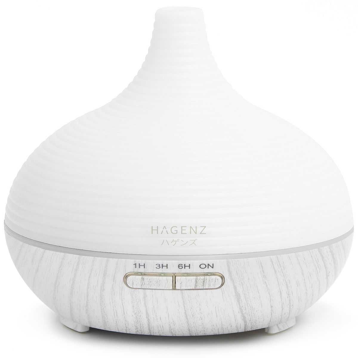 Hagenz Ultrasonic Aroma Diffuser 5-in-1 Humidifier Air Purifier 400ml - White wood