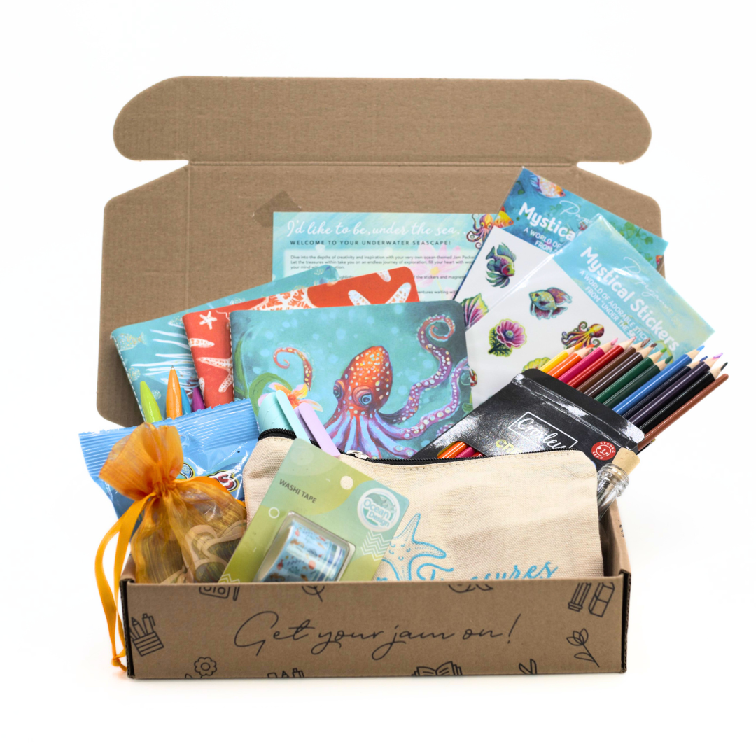 Jam Packed Stationery Gift Box for Women - Ocean Treasures Box