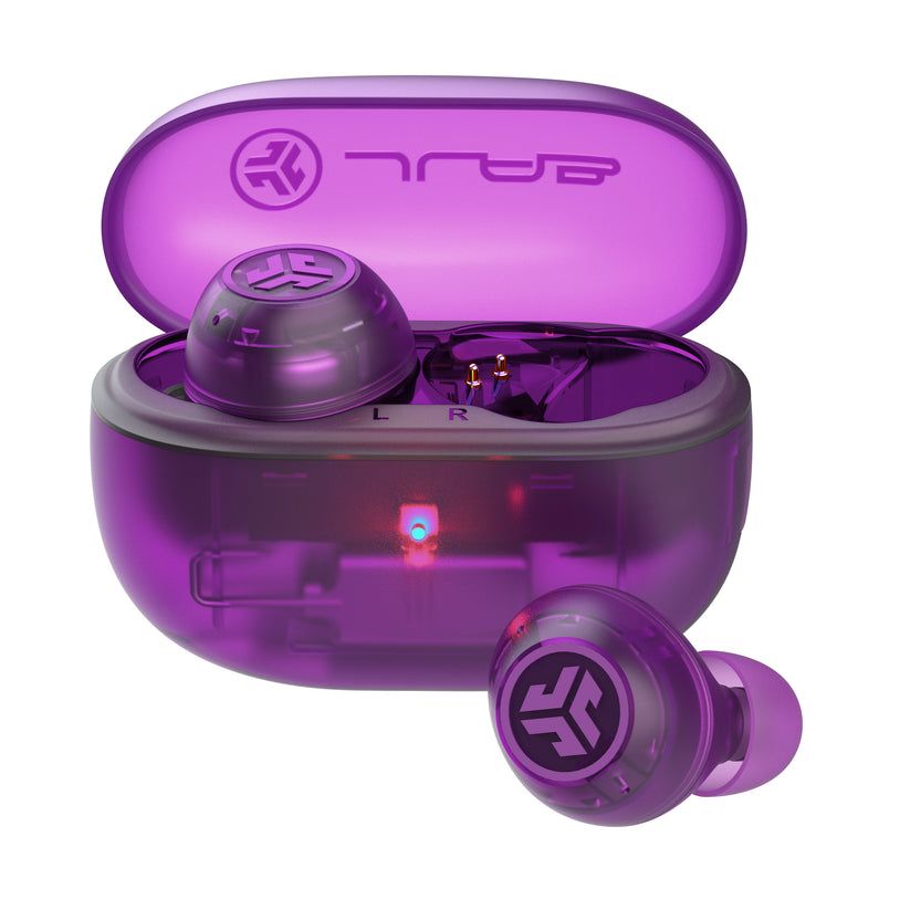 JLAB Go Pop ANC True Wireless Earbuds - Transparent Purple