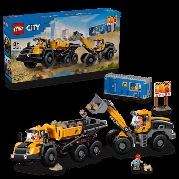 LEGO® City Dump Truck & Front End Loader - Construction Toy 60494