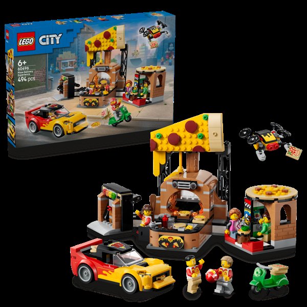 LEGO® City Pizza Delivery Experience with Vehicles - 60496