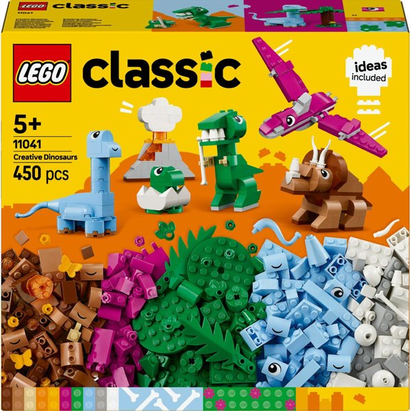 LEGO® Classic Creative Dinosaurs, Imaginative Building Blocks Toy Models 11041