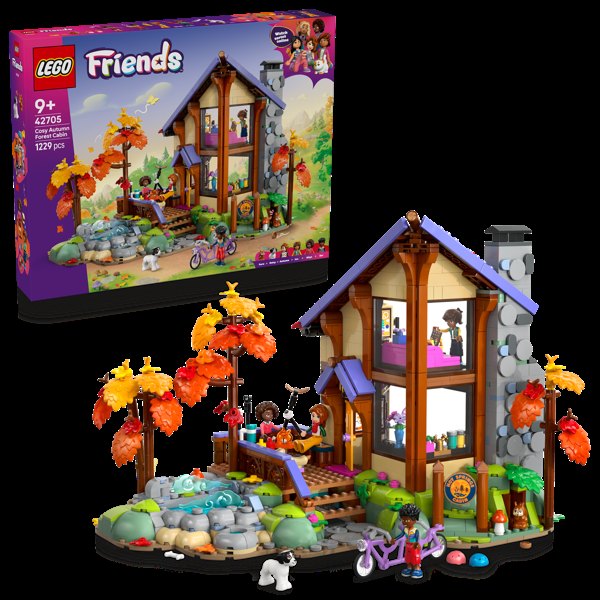 LEGO® Friends Cosy Autumn Forest Cabin Building Toy 42705