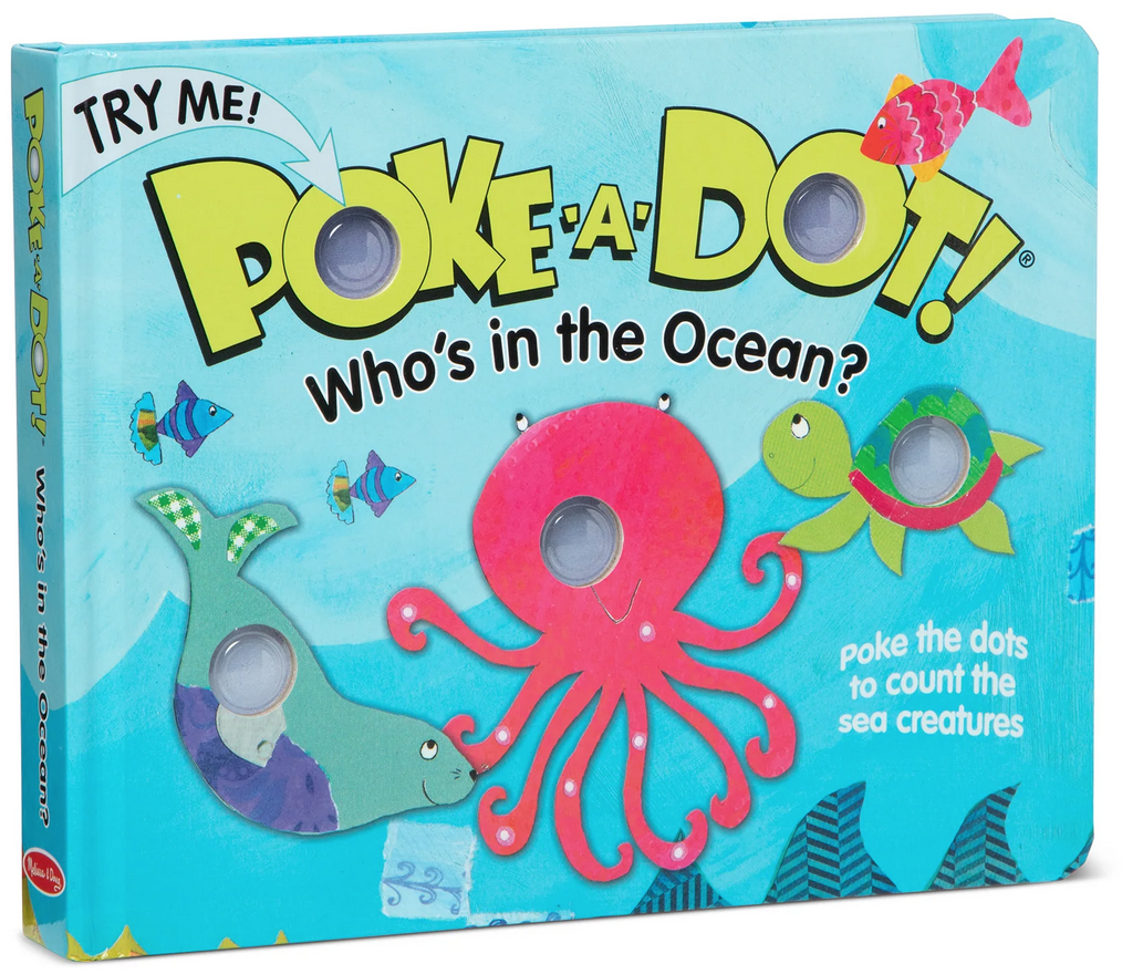 Melissa & Doug Poke-A-Dot Interactive Book - Who's In The Ocean?