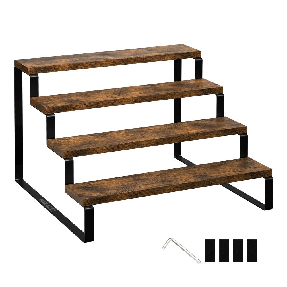 MIkaco 4-Tier Step Display Stand - Cupcake & Collectibles Riser