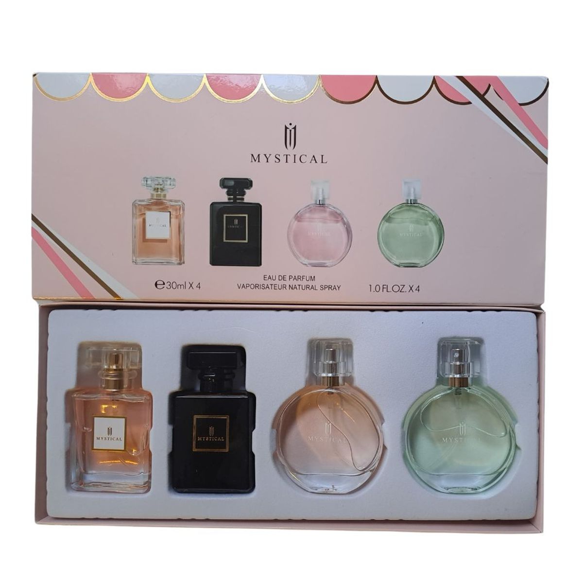 Mystical Peach & Pink Perfume Gift Set - 4 x 30ml