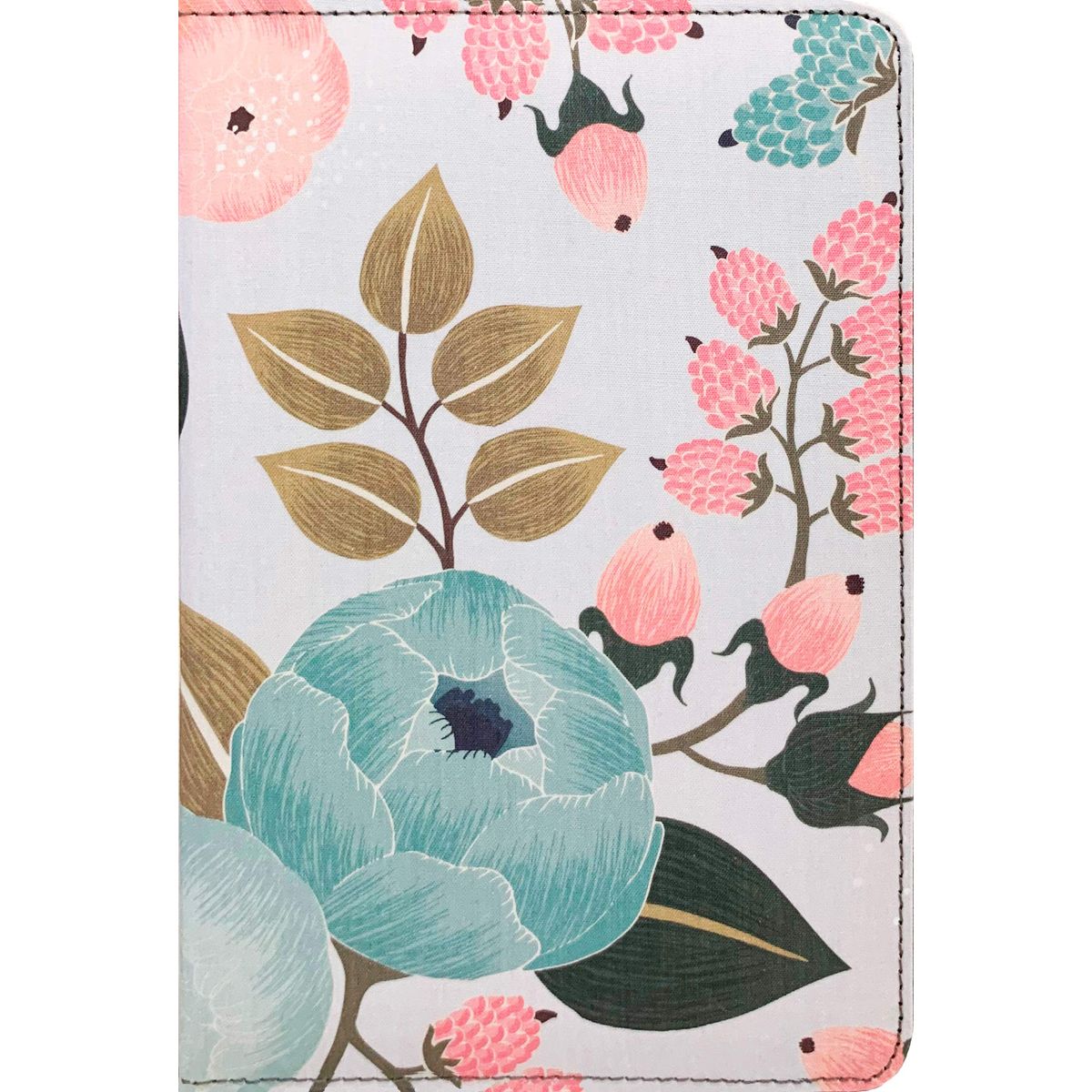 NLT Compact Zipper Bible, Filament Enabled Edition (Red Letter, Cloth, Floral Garden)