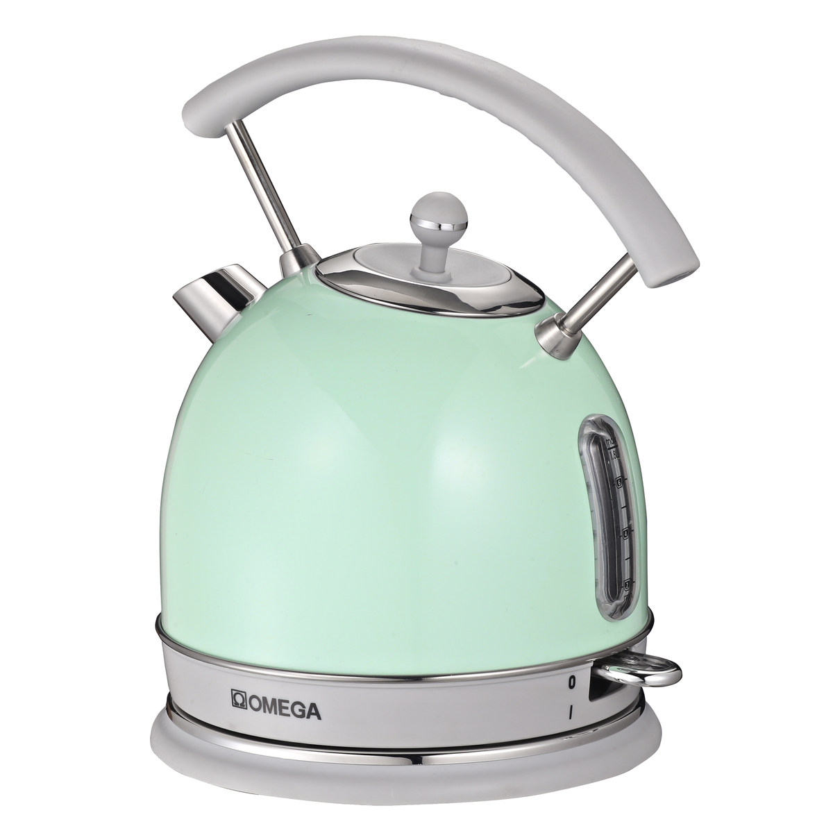 Omega Vintage Kettle, Fast Boil, Easy Pour, 360 Degree Base, 1.8L - Mint Green