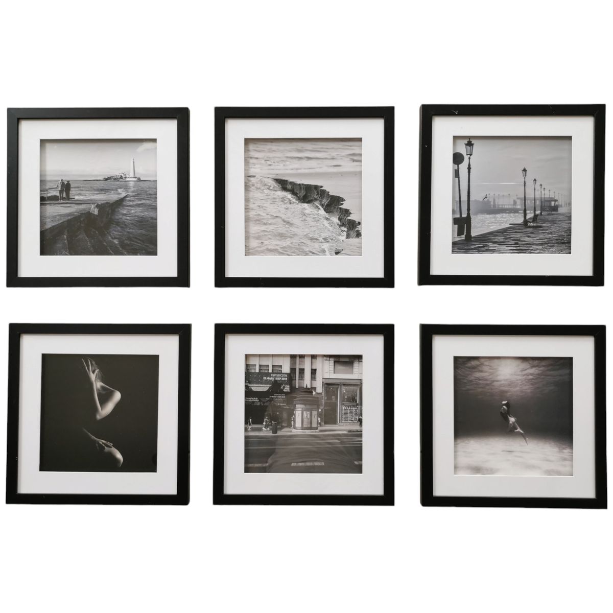 Picture Frames With Pictures - Wall Decor Photo Frames - 30x30cm - Set of 6