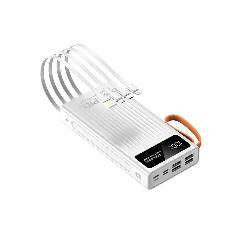 Power Bank Portable 66 W Fast Charging Powerbank White 20000mAh