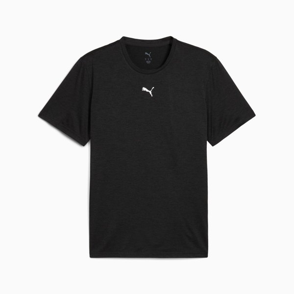Puma Men's Essentials Heather Cat Tee Training Short Sleeve T-Shirt - Black