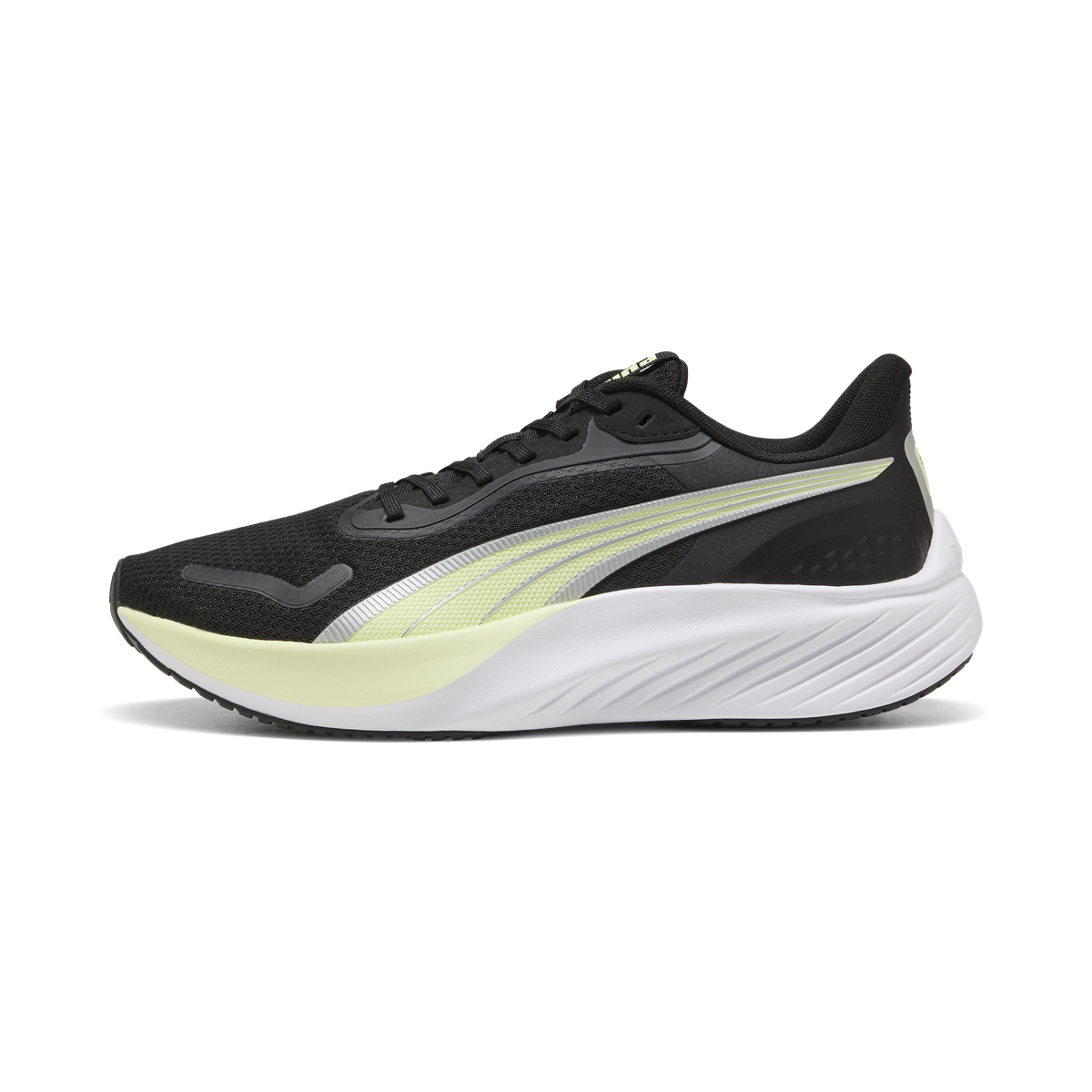 Puma Unisex Pounce Lite Road Running Shoes - Black/Apple Spritz/White