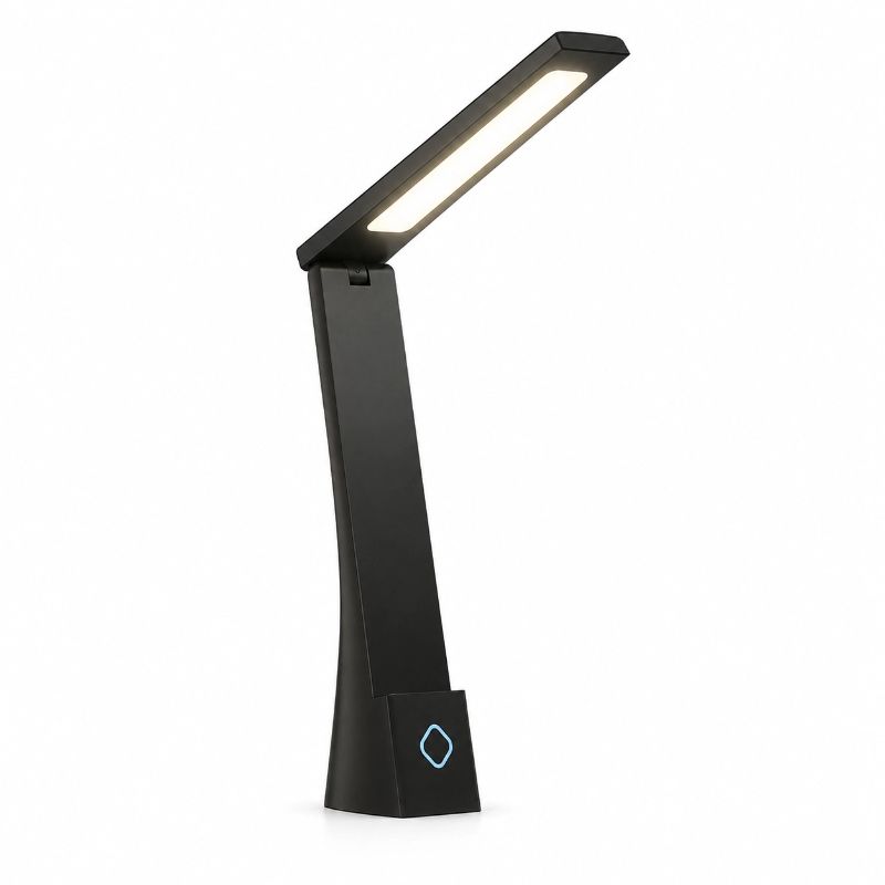 Rechargeable And Plug-in Eye-Care Study LED Desk Lamp - Black