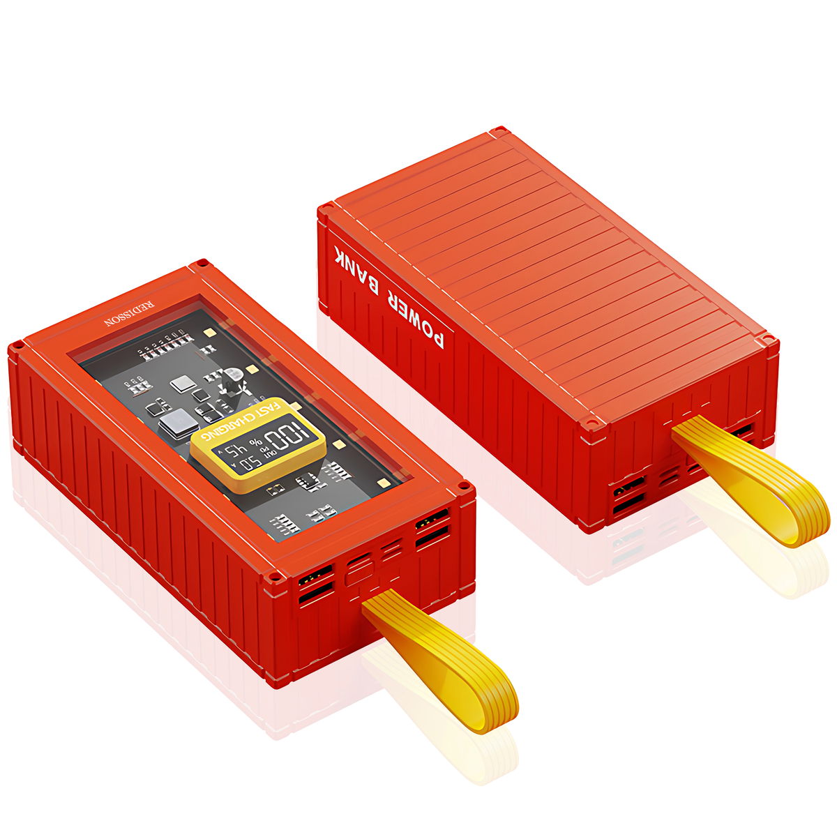 Redisson 40000mAh Power Bank 22.5W PD Super Fast Charging with LED Light - Red