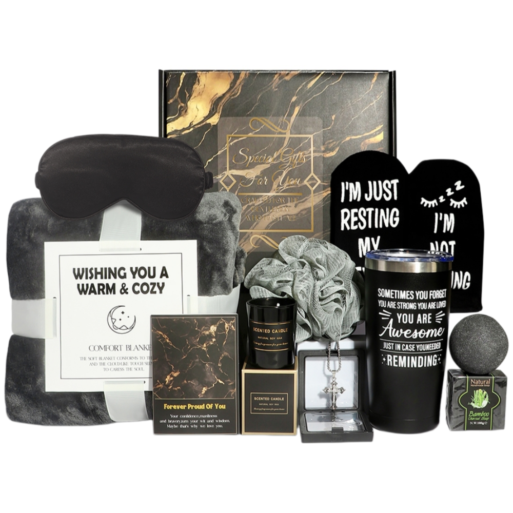 Relaxation Spa Gift Set Self-Care Bath Gift Birthday for Men Husband