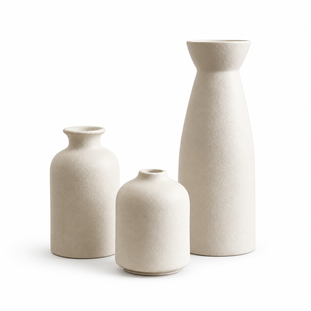 SKY-TOUCH Home Decor Ceramic Vase Set of 3