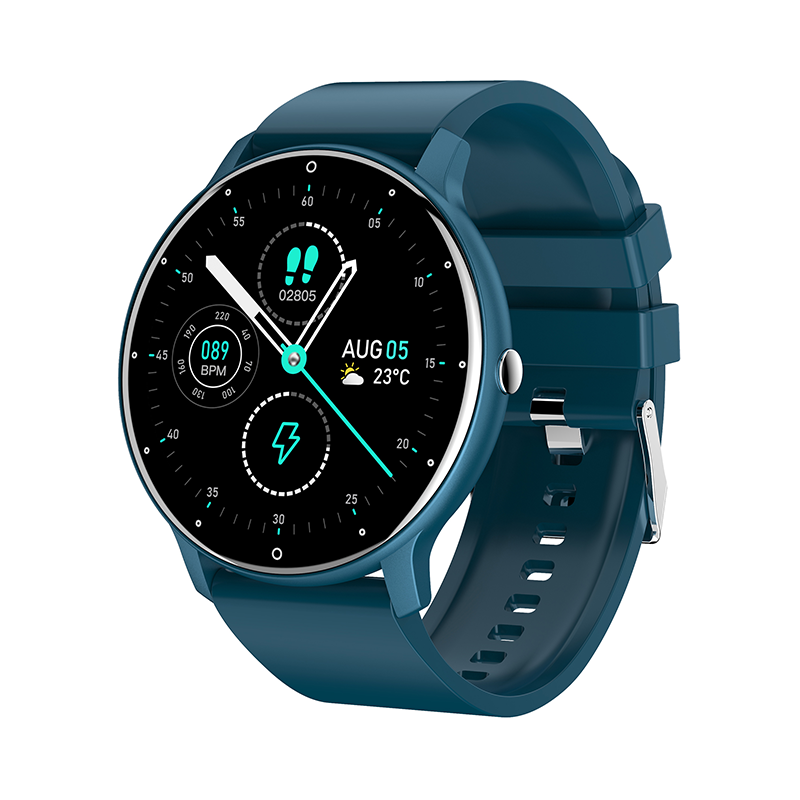 Smart Watch - Sports Modes, Heart Rate & BP Monitor - Blue