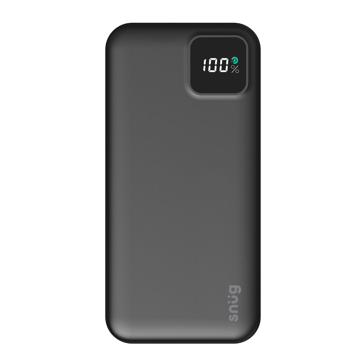 Snug 20 000mAh Square Digital Display PD Power Bank - Black