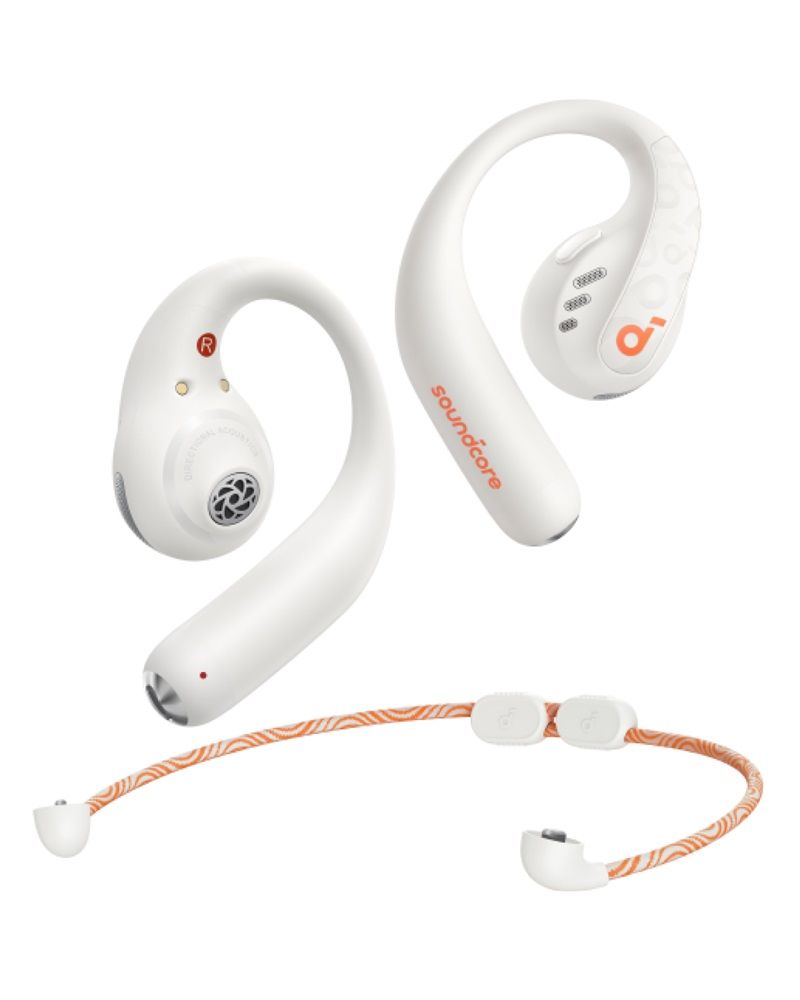 soundcore AeroFit Pro Open-Ear Sport Earbuds Hi-Res LDAC IPX5 46H - Frost White