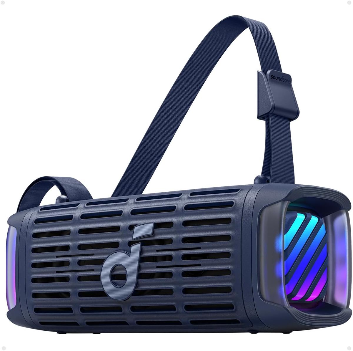 soundcore Boom 3i Floating Portable Bluetooth Speaker with BaseUp - Deep Ocean Blue