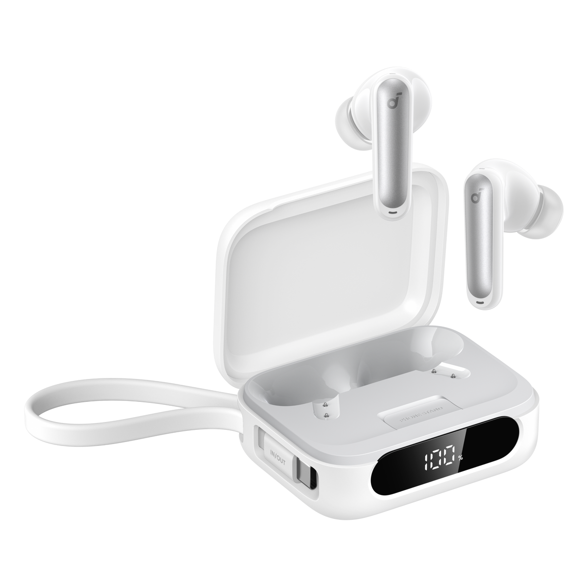soundcore P41i True Wireless Earbuds White with Portable Phone Charger - White