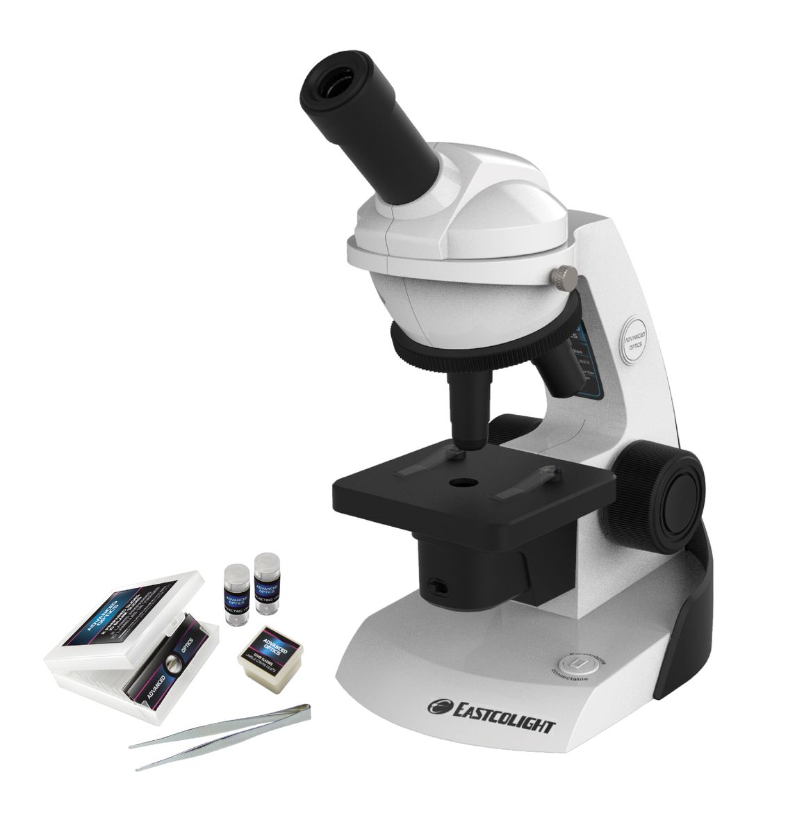 Super HD Rotatable Kids Microscope 60x 120x 200x with Smartphone Adapter