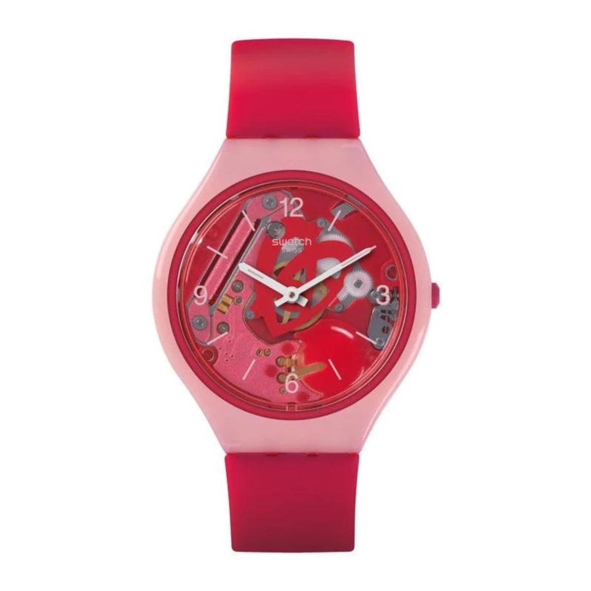 Swatch - Skinamour Pink Unisex Rubber Watch - SVOP100