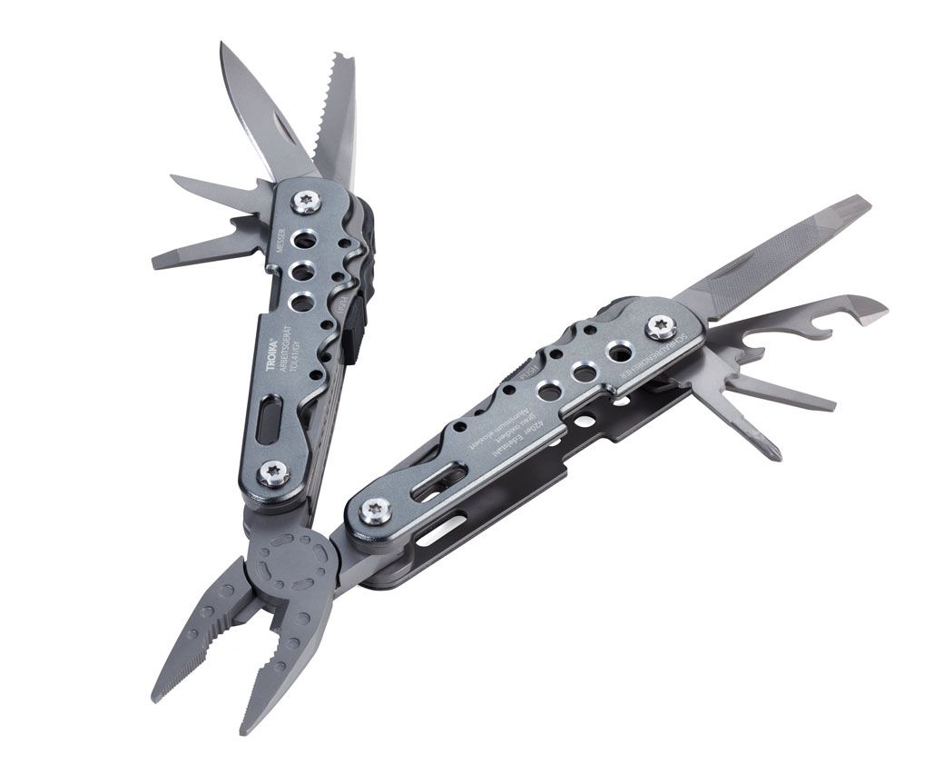 TROIKA Germany 10-in-1 Multi-Tool - Pliers, Knife, Saw, Screwdriver