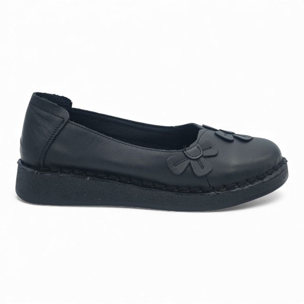 TTP Women's Leather Flower Slip-On Shoe TJ-1
