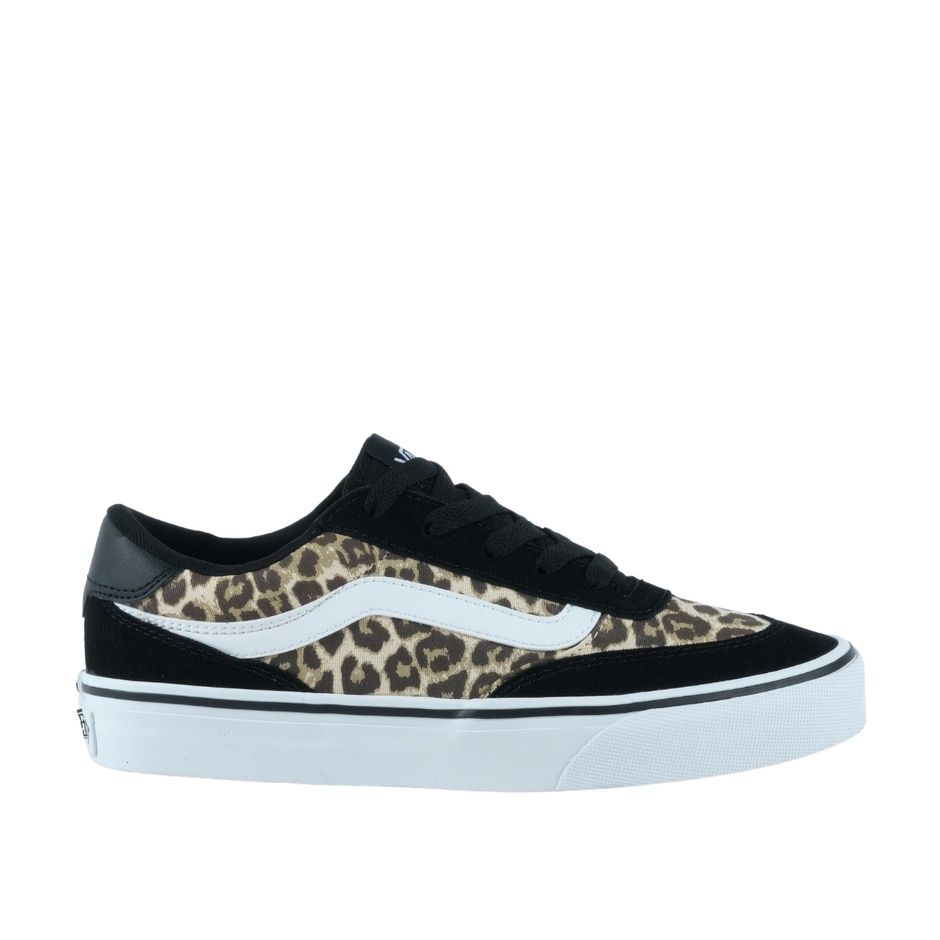 Vans Women's Brooklyn LS Lifestyle Shoes - Black/Cheetah Print