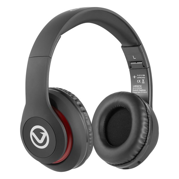 Volkano Wireless Bluetooth Headphones - Impulse Series - Black